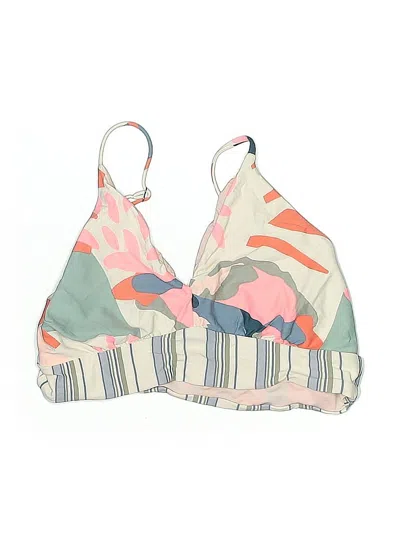 Pre-owned Unbranded Swimsuit Top Pink Graphic Pattern Swimwear