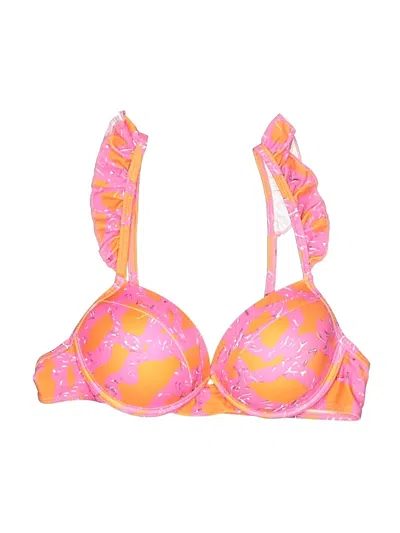 Pre-owned Unbranded Swimsuit Top Pink Paisley Pattern Swimwear