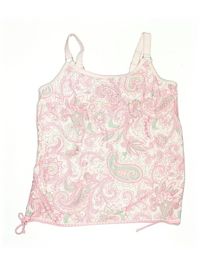 Pre-owned Unbranded Swimsuit Top Pink Paisley Pattern Swimwear