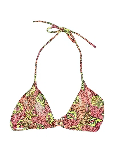 Pre-owned Unbranded Swimsuit Top Pink Paisley Pattern Swimwear