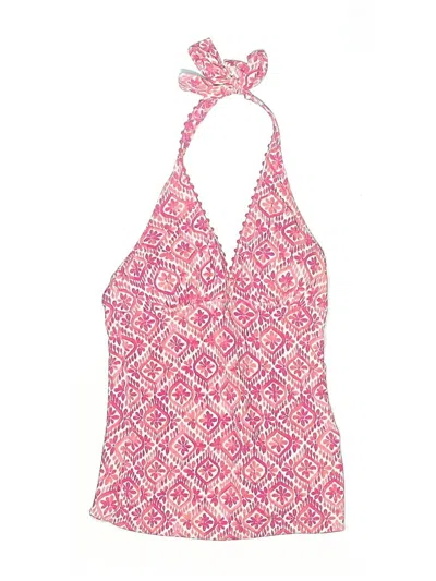 Pre-owned Unbranded Swimsuit Top Pink Print Pattern Swimwear