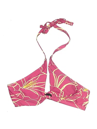 Pre-owned Unbranded Swimsuit Top Pink Print Pattern Swimwear