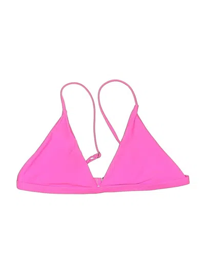 Pre-owned Unbranded Swimsuit Top Pink Solid Pattern Swimwear