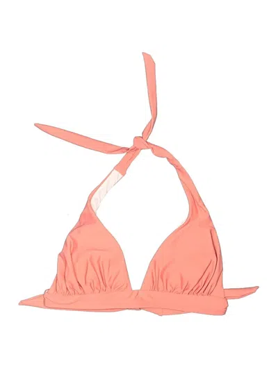 Pre-owned Unbranded Swimsuit Top Pink Solid Pattern Swimwear