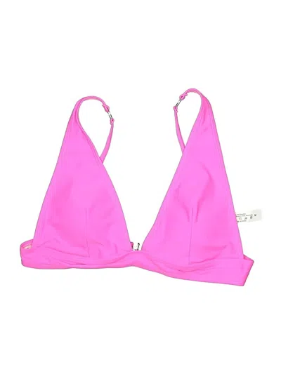 Pre-owned Unbranded Swimsuit Top Pink Solid Pattern Swimwear