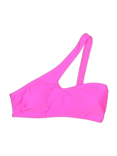 Pre-owned Unbranded Swimsuit Top Pink Solid Pattern Swimwear
