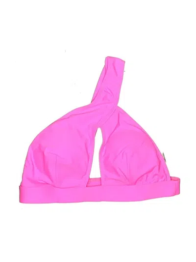 Pre-owned Unbranded Swimsuit Top Pink Solid Pattern Swimwear