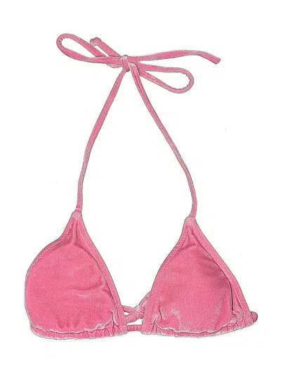 Pre-owned Unbranded Swimsuit Top Pink Swimwear