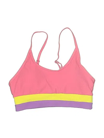 Pre-owned Unbranded Swimsuit Top Pink Swimwear