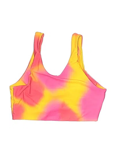 Pre-owned Unbranded Swimsuit Top Pink Tie-dye Pattern Swimwear