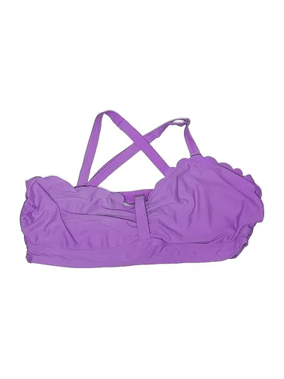 Pre-owned Unbranded Swimsuit Top Purple Swimwear