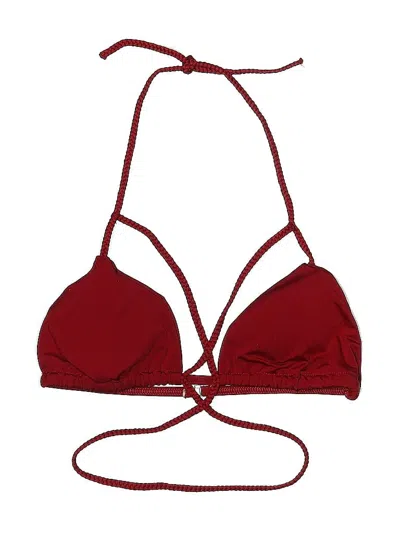 Pre-owned Unbranded Swimsuit Top Red Swimwear