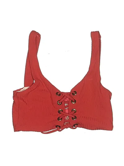 Pre-owned Unbranded Swimsuit Top Red Swimwear