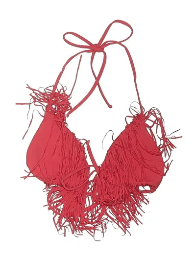 Pre-owned Unbranded Swimsuit Top Red Swimwear