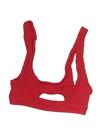 Pre-owned Unbranded Swimsuit Top Red Swimwear