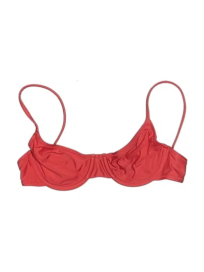 Pre-owned Unbranded Swimsuit Top Red Swimwear