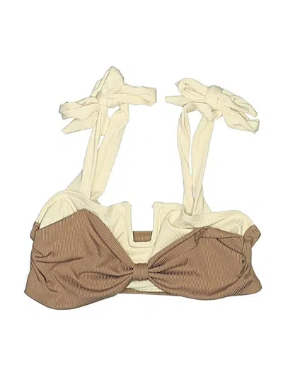 Pre-owned Unbranded Swimsuit Top Tan Swimwear