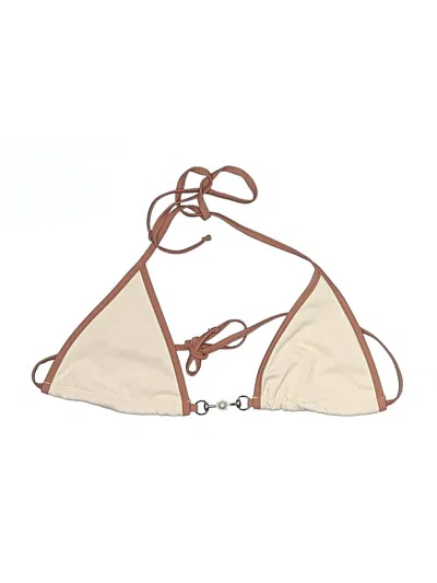 Pre-owned Unbranded Swimsuit Top Tan Swimwear