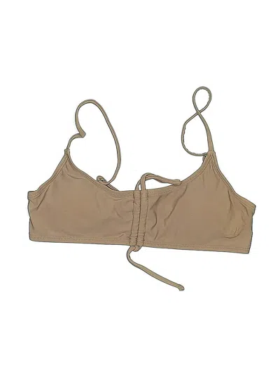 Pre-owned Unbranded Swimsuit Top Tan Swimwear In Brown