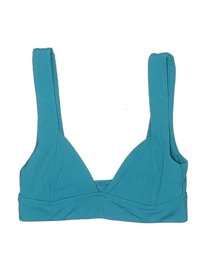 Pre-owned Unbranded Swimsuit Top Teal Swimwear