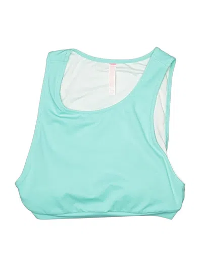 Pre-owned Unbranded Swimsuit Top Teal Swimwear