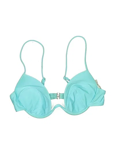 Pre-owned Unbranded Swimsuit Top Teal Swimwear