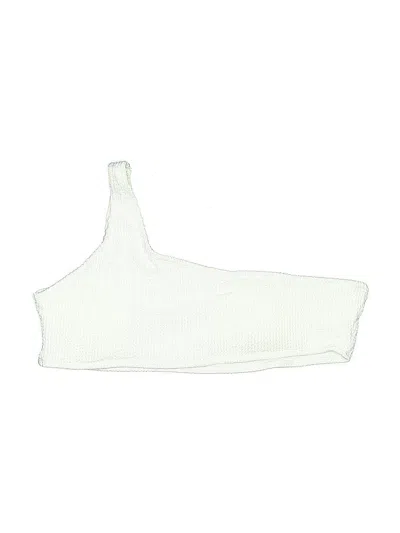 Pre-owned Unbranded Swimsuit Top White Swimwear