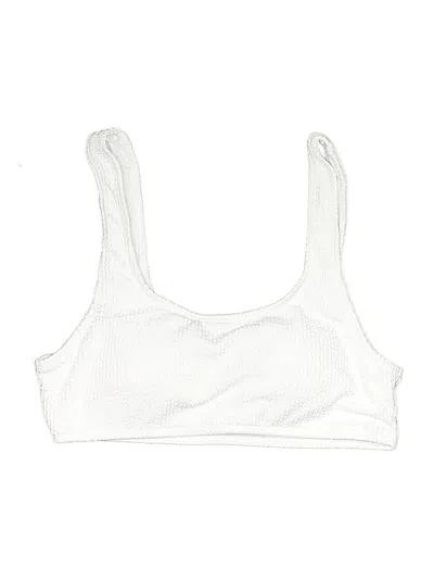 Pre-owned Unbranded Swimsuit Top White Swimwear