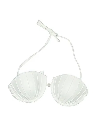 Pre-owned Unbranded Swimsuit Top White Swimwear