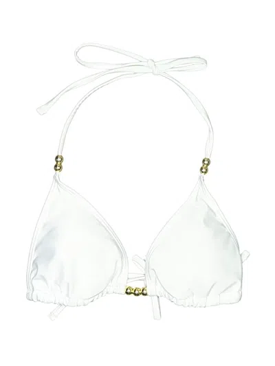 Pre-owned Unbranded Swimsuit Top White Swimwear
