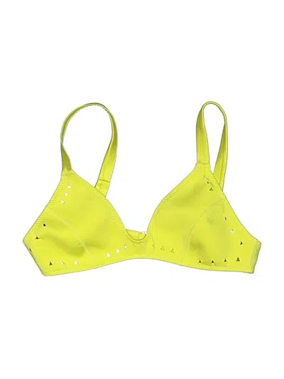 Pre-owned Unbranded Swimsuit Top Yellow Stars Pattern Swimwear