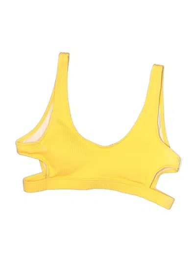 Pre-owned Unbranded Swimsuit Top Yellow Swimwear