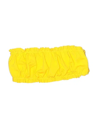 Pre-owned Unbranded Swimsuit Top Yellow Swimwear