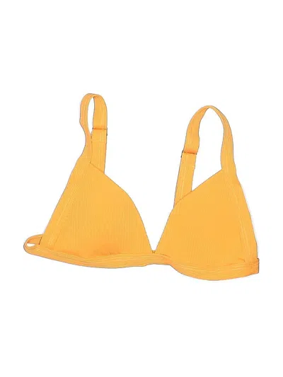 Pre-owned Unbranded Swimsuit Top Yellow Swimwear
