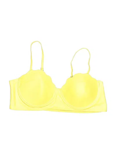 Pre-owned Unbranded Swimsuit Top Yellow Swimwear