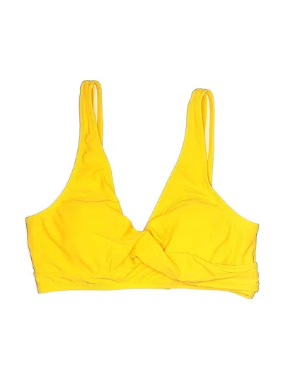 Pre-owned Unbranded Swimsuit Top Yellow Swimwear