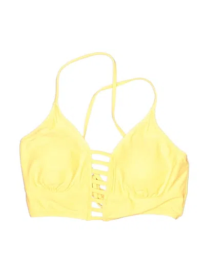 Pre-owned Unbranded Swimsuit Top Yellow Swimwear