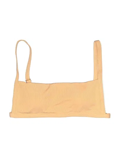 Pre-owned Unbranded Swimsuit Top Yellow Swimwear