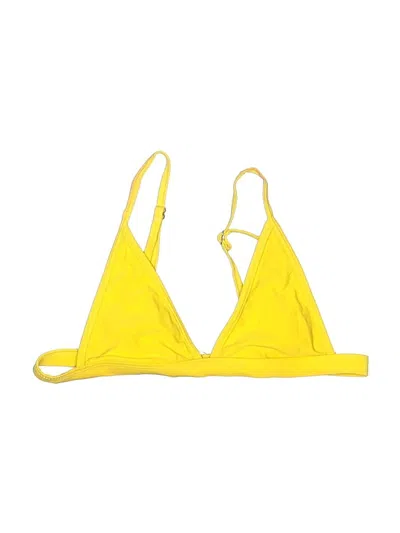 Pre-owned Unbranded Swimsuit Top Yellow Swimwear