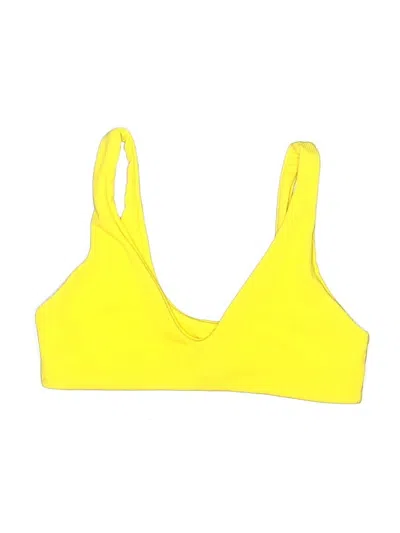 Pre-owned Unbranded Swimsuit Top Yellow Swimwear
