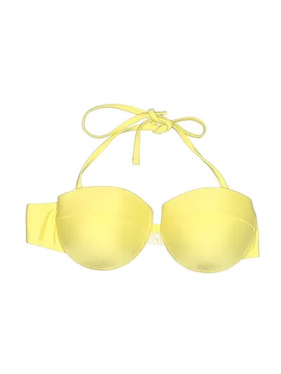 Pre-owned Unbranded Swimsuit Top Yellow Swimwear
