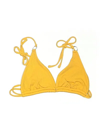 Pre-owned Unbranded Swimsuit Top Yellow Swimwear