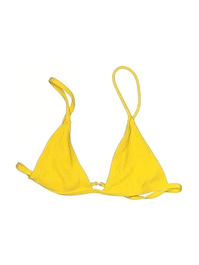 Pre-owned Unbranded Swimsuit Top Yellow Swimwear