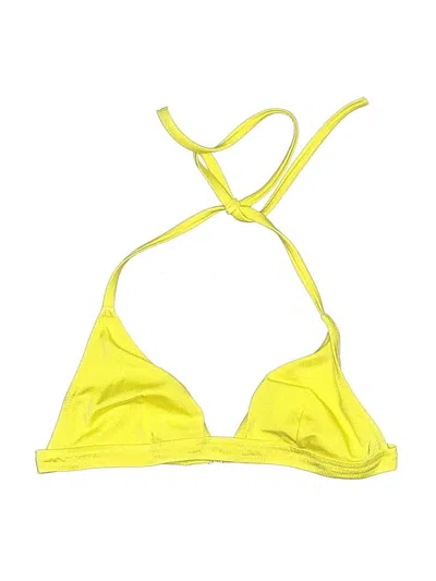 Pre-owned Unbranded Swimsuit Top Yellow Swimwear