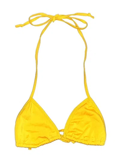 Pre-owned Unbranded Swimsuit Top Yellow Swimwear