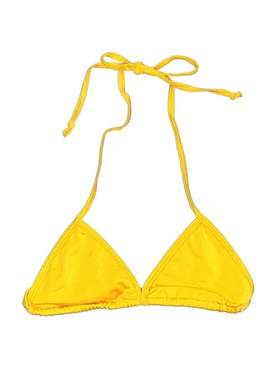 Pre-owned Unbranded Swimsuit Top Yellow Swimwear