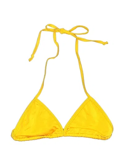 Pre-owned Unbranded Swimsuit Top Yellow Swimwear