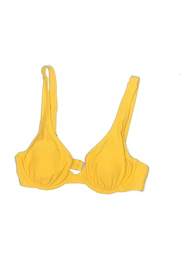 Pre-owned Unbranded Swimsuit Top Yellow Swimwear