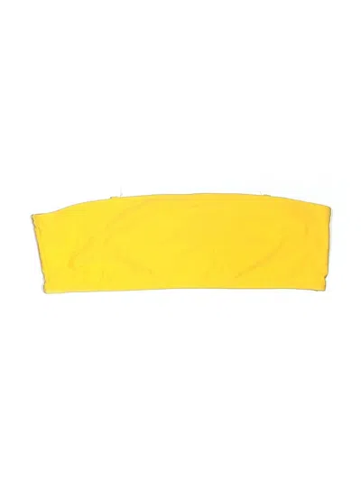 Pre-owned Unbranded Swimsuit Top Yellow Swimwear