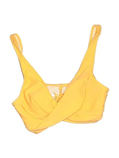 Pre-owned Unbranded Swimsuit Top Yellow Swimwear